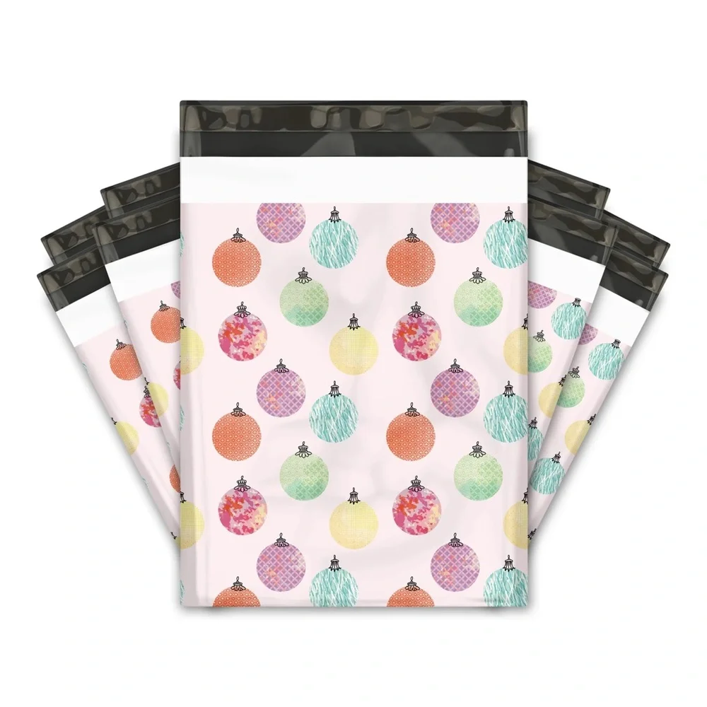 Christmas Ornaments Poly Mailers 10x13 Pack of 25